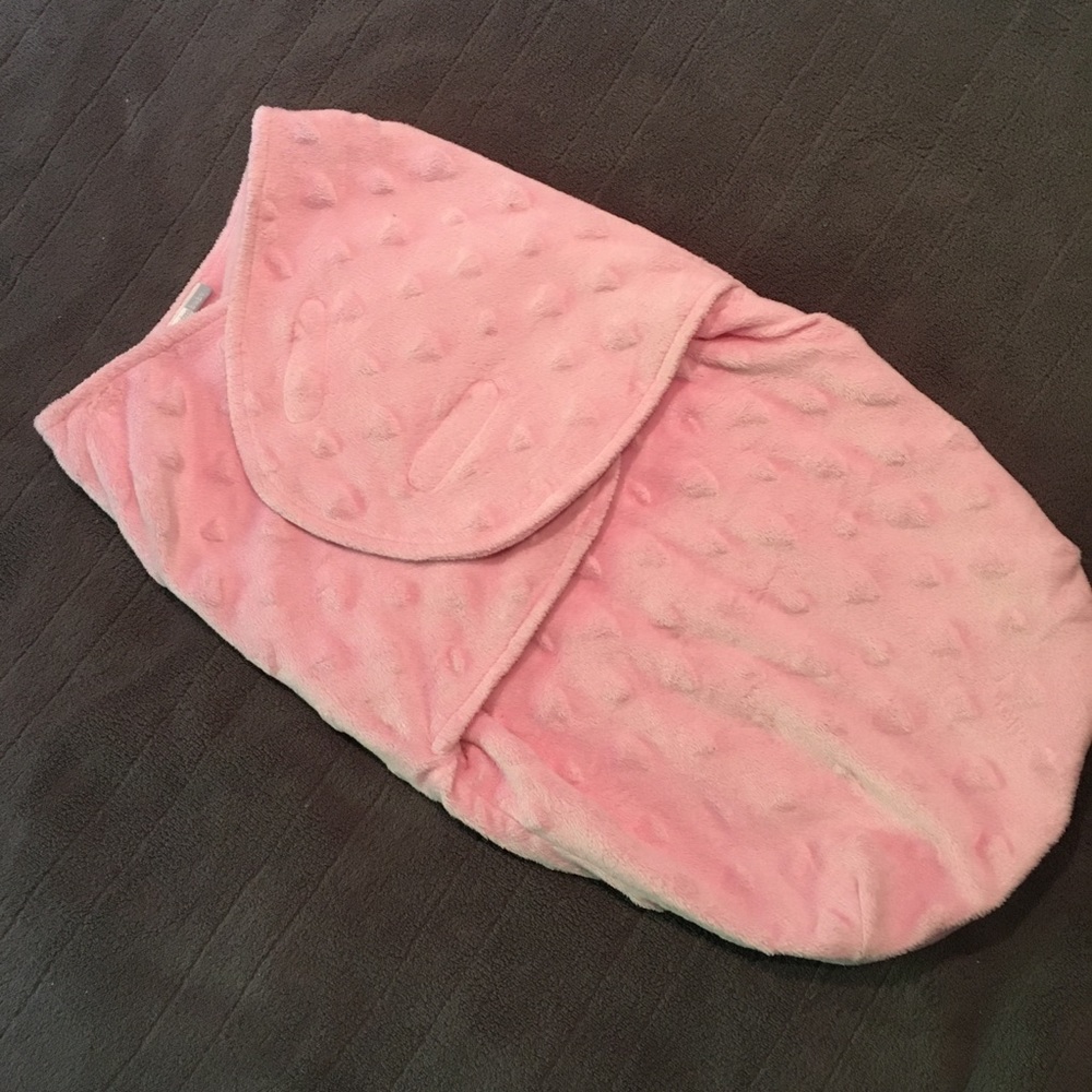Minky Soft Swaddle Blanket Velcro